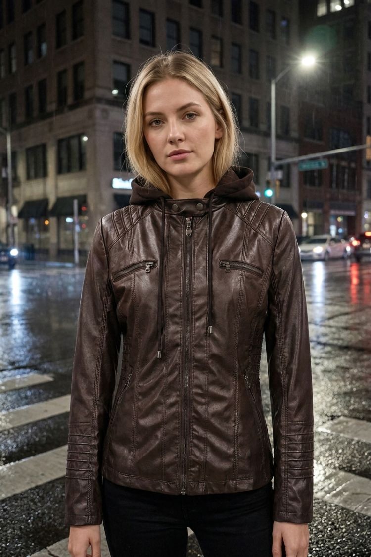 Damen Kapuzenjacke | Taillierte Silhouette