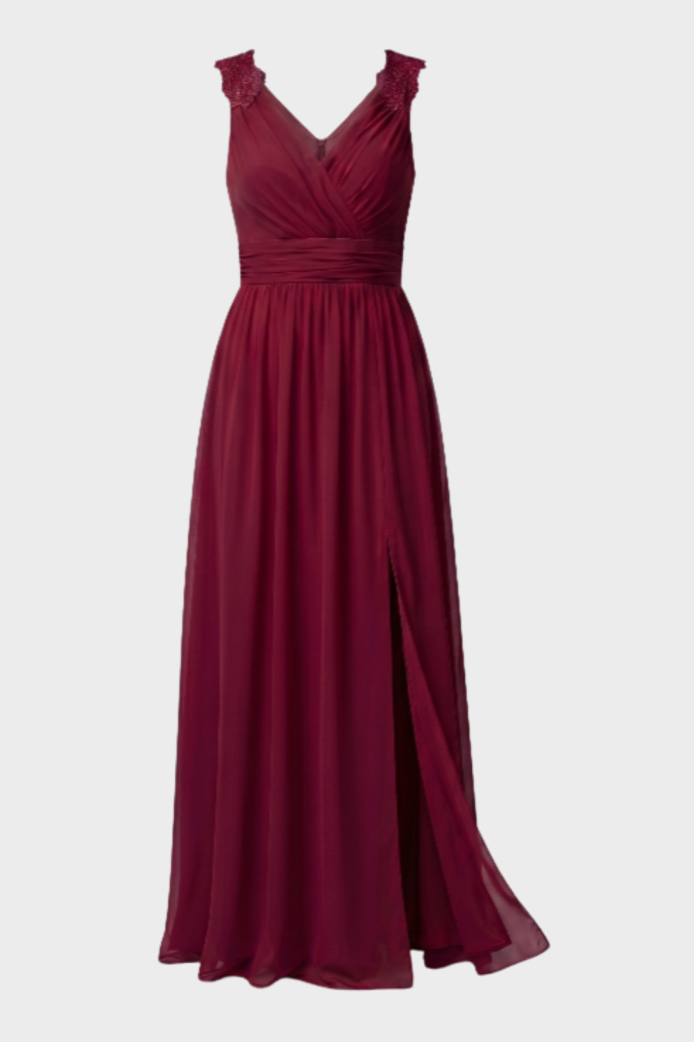 Damen Abendkleid V-Ausschnitt Langarm Maxi – Farb-Übersicht