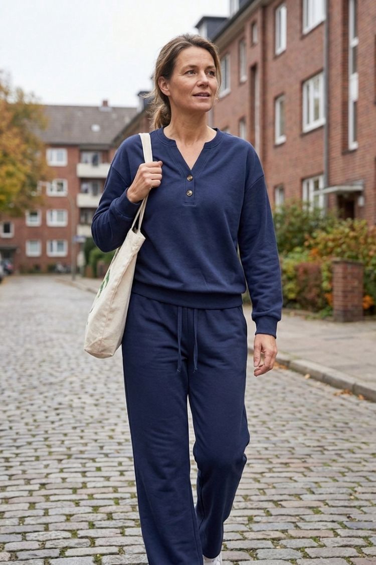 Damen 2-Teiler Set | Weite Hose