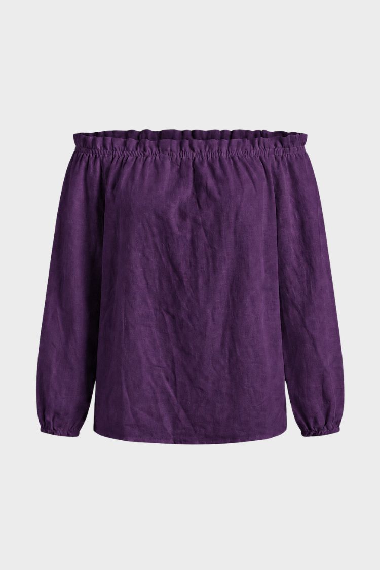 Damen Off-Shoulder Bluse | Lange Ärmel
