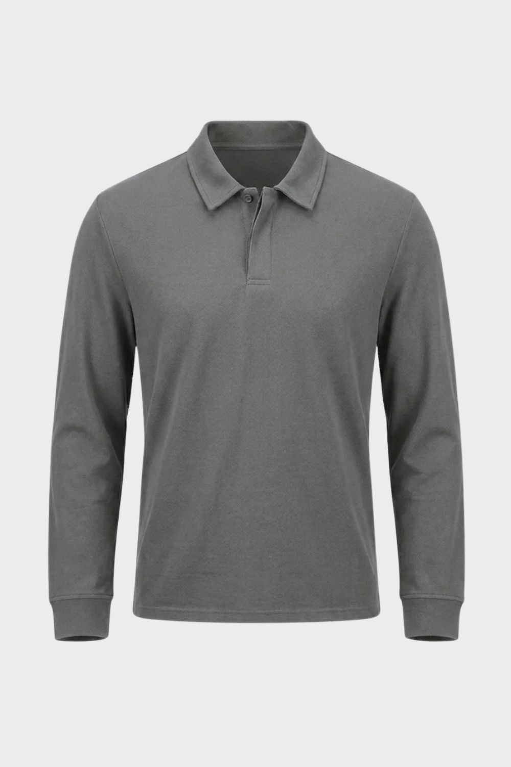 Herren Langarm-Polo | Polokragen & Knopfleiste