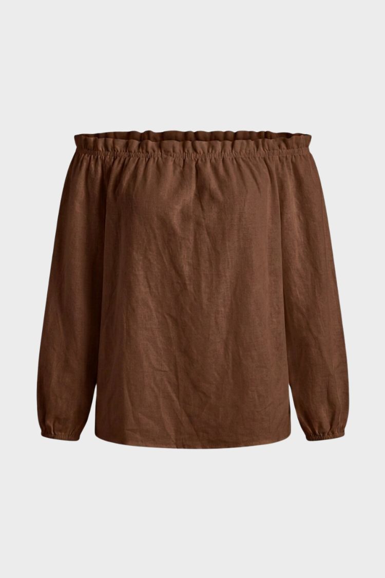 Damen Off-Shoulder Bluse | Lange Ärmel