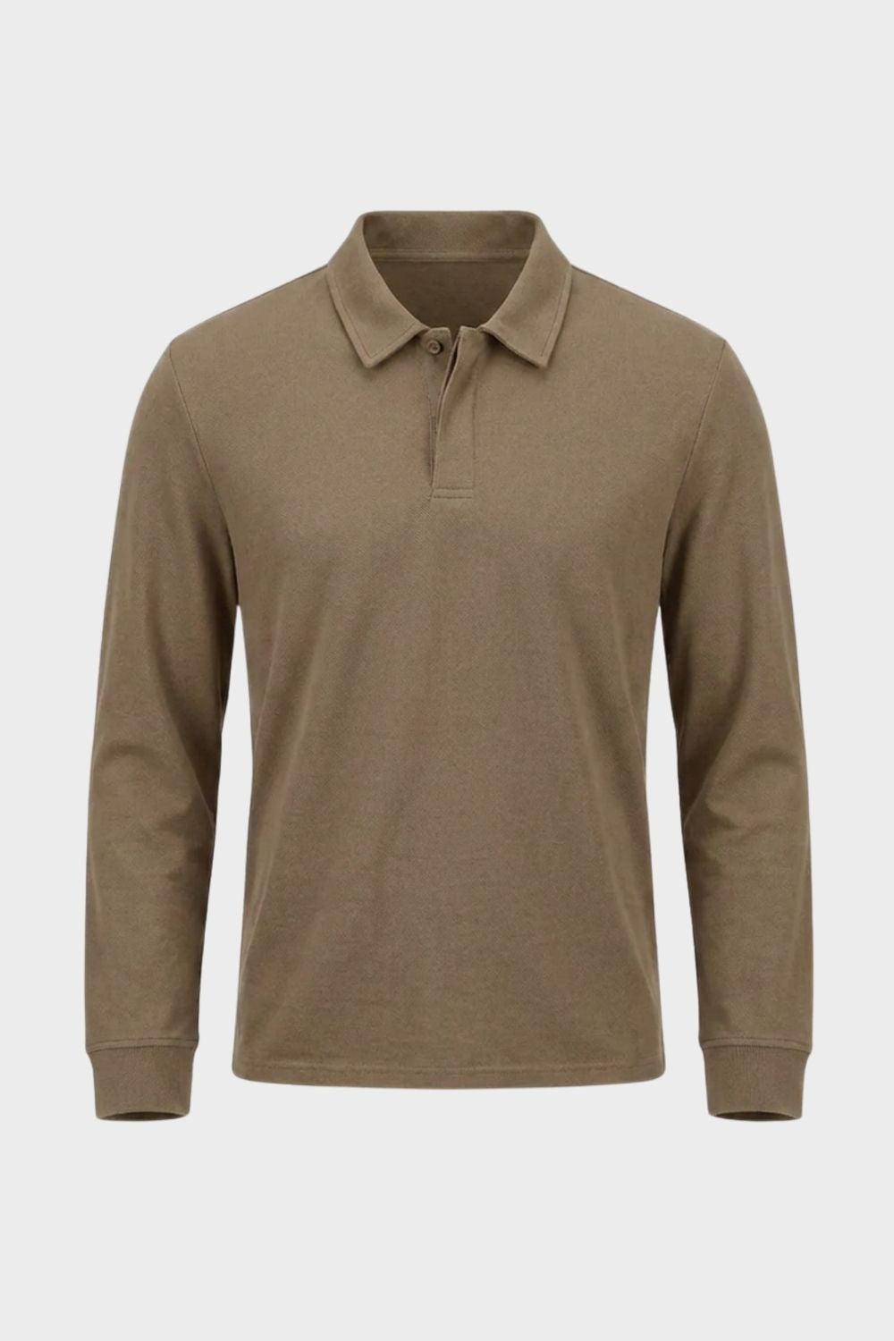 Herren Langarm-Polo | Polokragen & Knopfleiste
