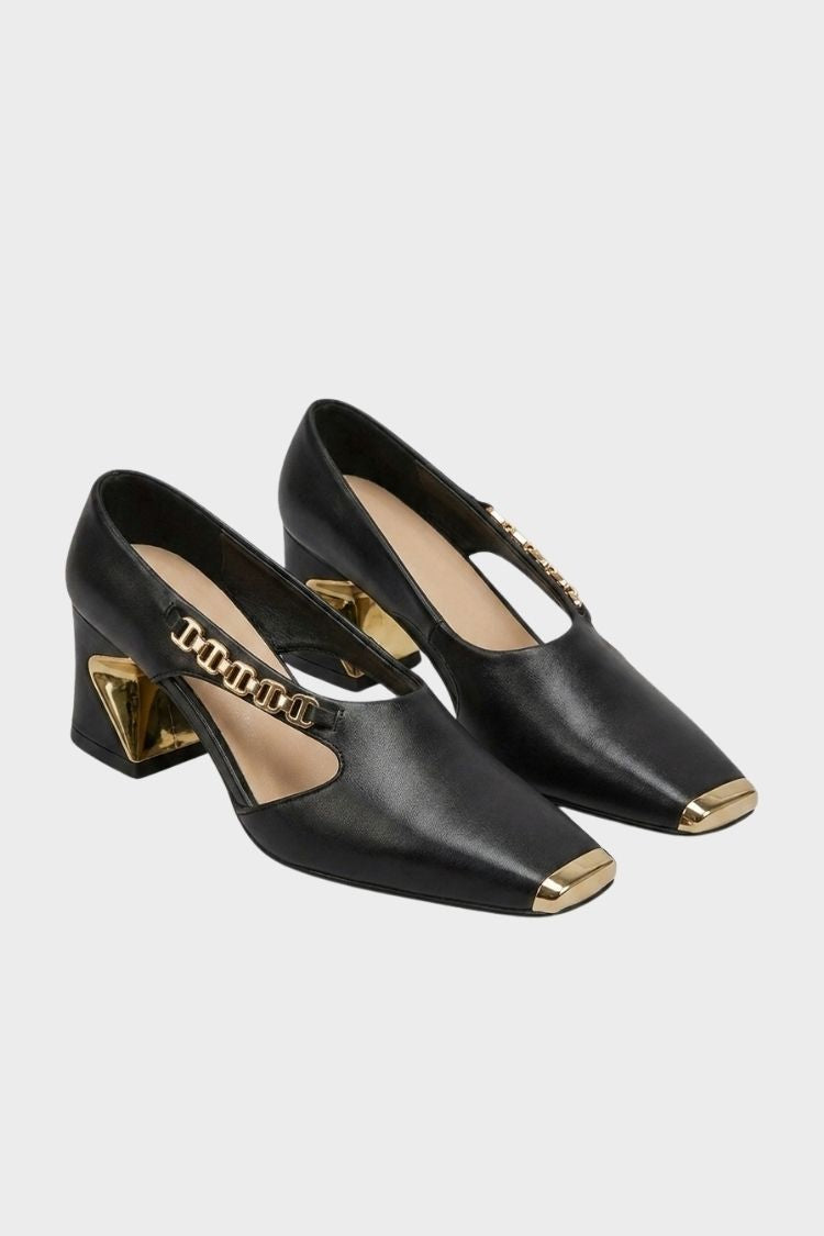 Damen Slingback Pumps | Eckige Zehenpartie