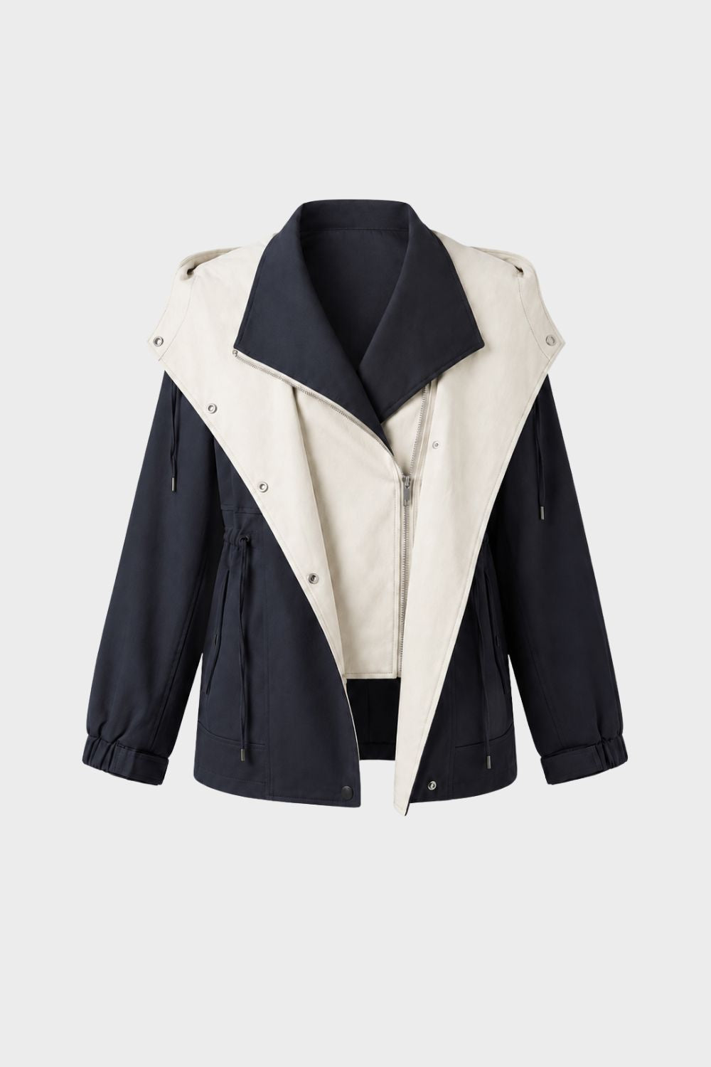 Damen Kapuzenjacke | Kontrastdesign