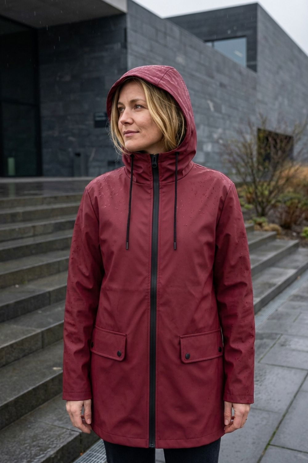 Damen Kapuzenjacke | Verstellbare Taille
