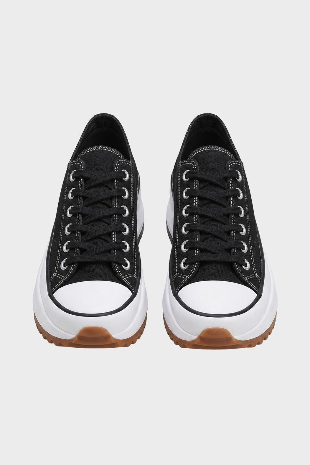 Damen Plateau-Sneaker | Schnürung & Kontrastsohle