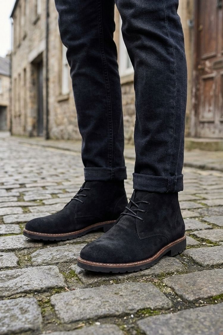 Herren Chukka Boots | Schnürdesign