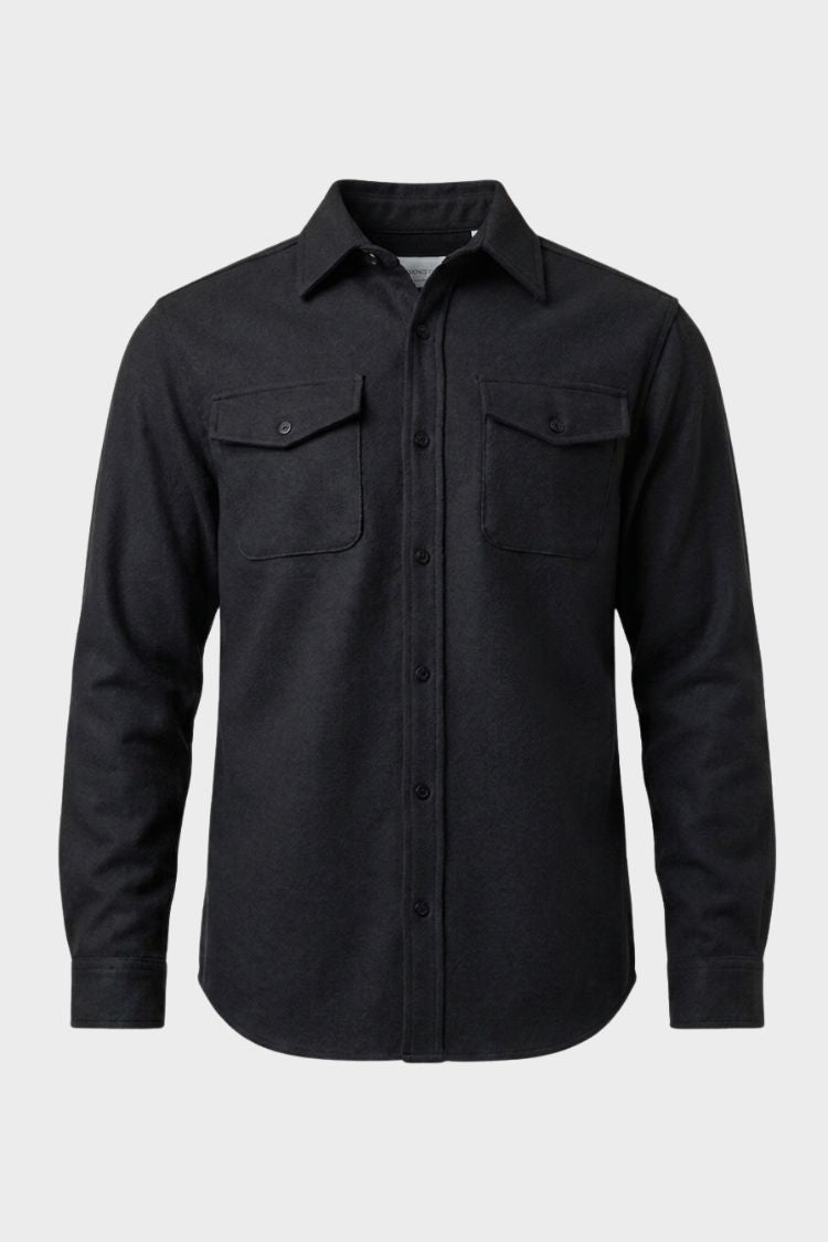Herren Overshirt-Jacke | Knopfleiste & Brusttaschen