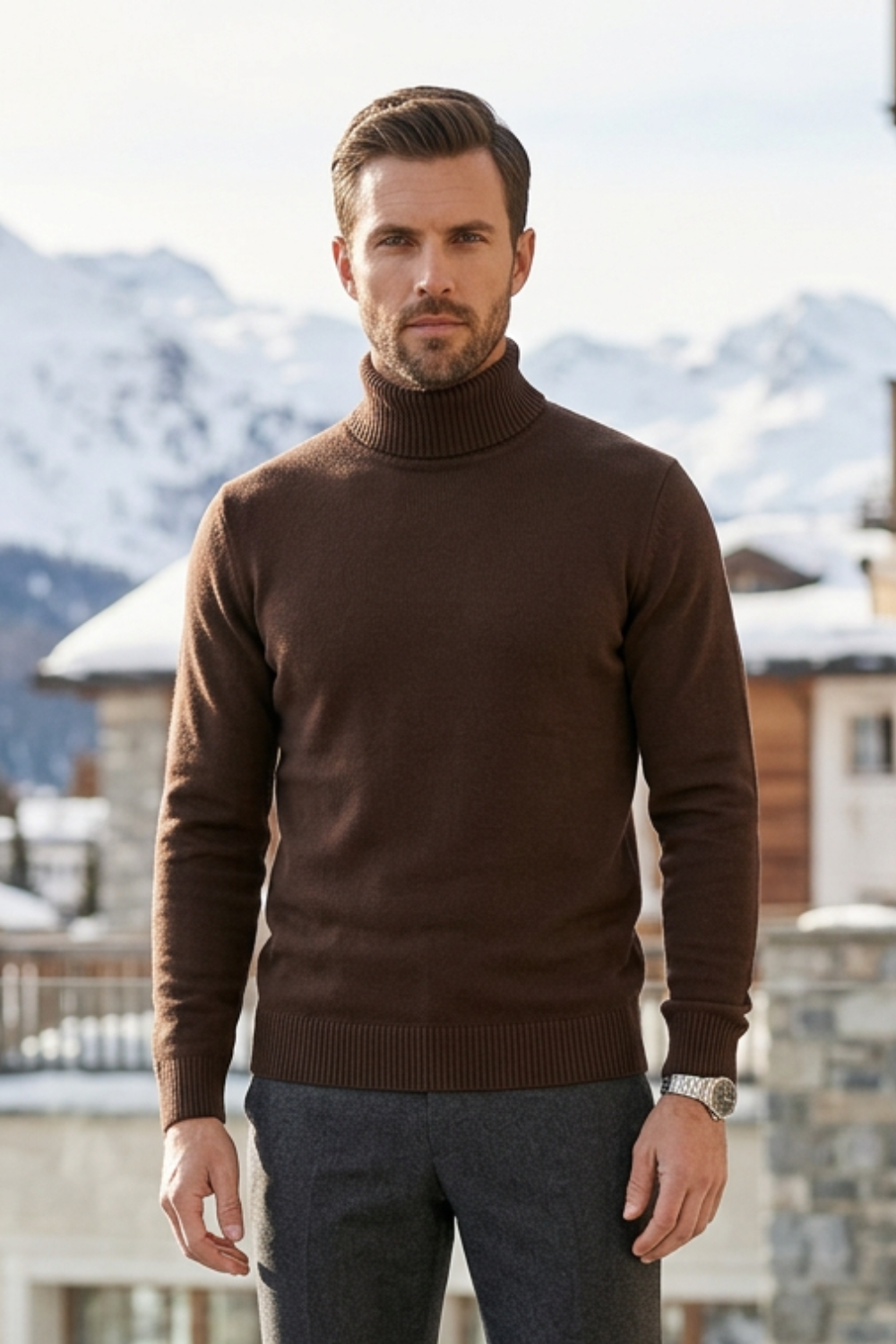 Herren Rollkragenpullover | Schlichtes Design
