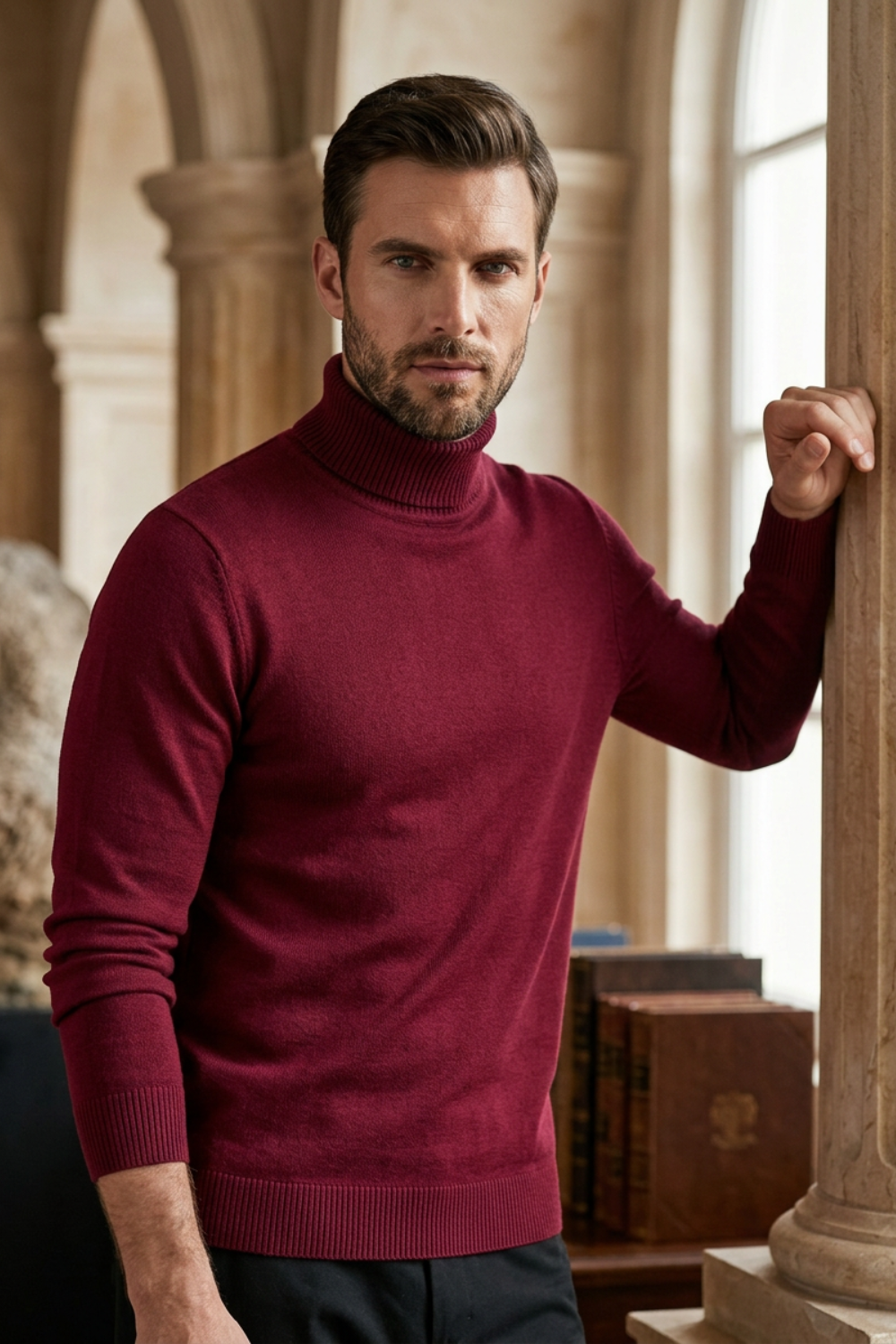 Herren Rollkragenpullover | Schlichtes Design