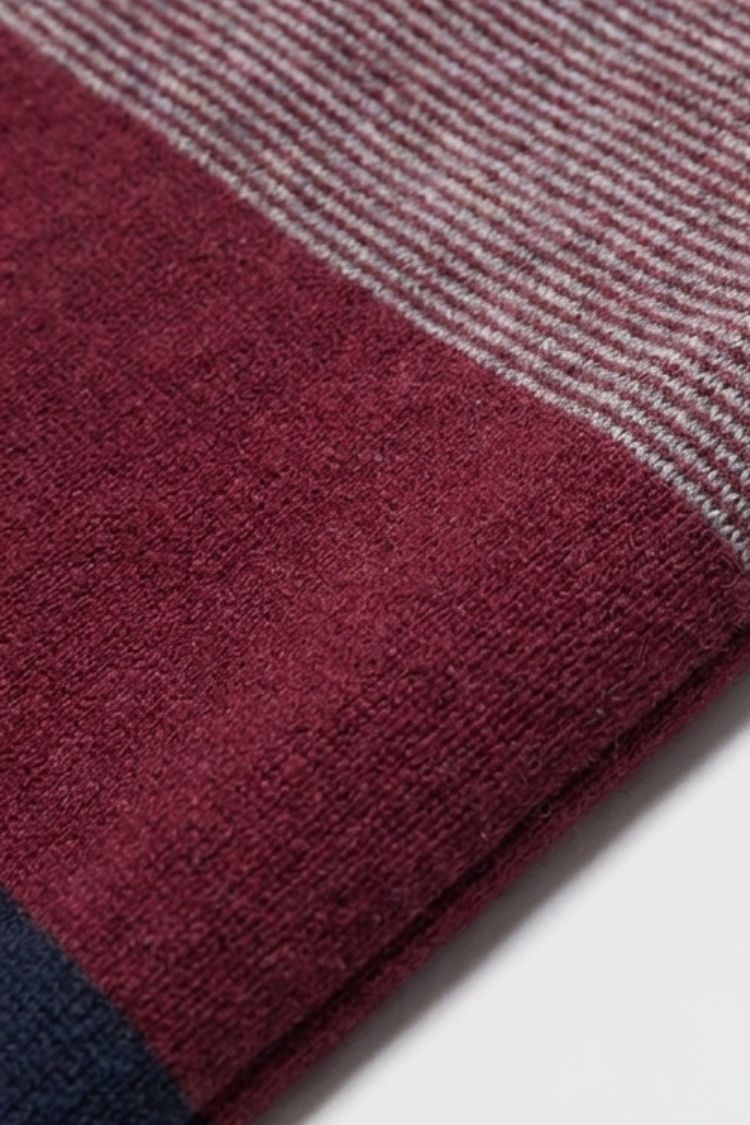 Herren Half-Zip Pullover | Kontraststreifen