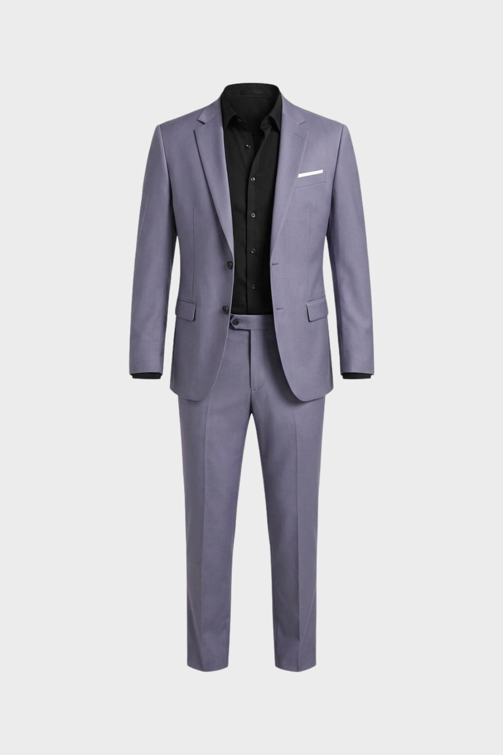 Herren Slim Fit Anzug Zweiteiler Reverskragen – Sicht von oben