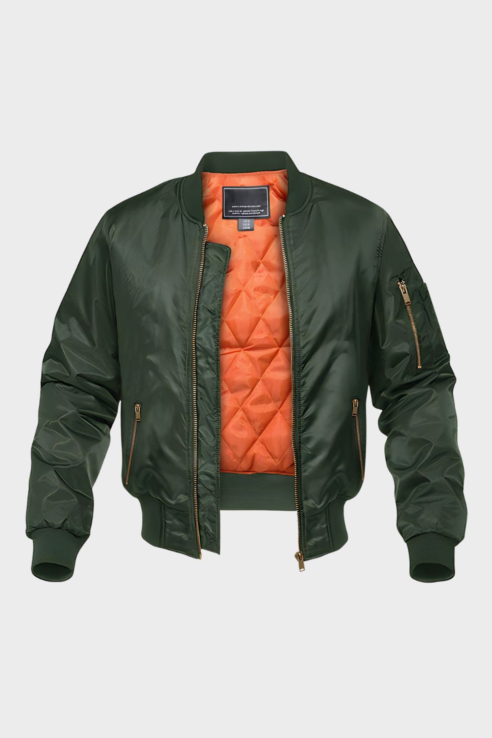 Herren MA-1 Bomberjacke Stehkragen gefüttert – Lifestyle-Look