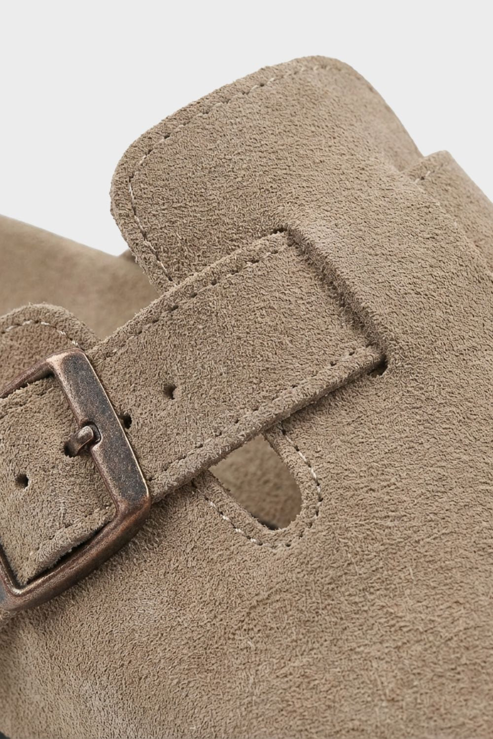 Damen Clogs Pantoletten Schnalle – Sicht von oben