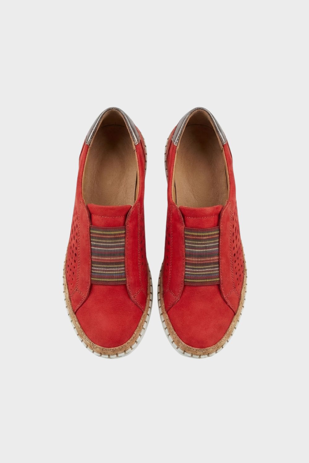 Damen Slipper Halbschuhe Lochmuster – Rückansicht