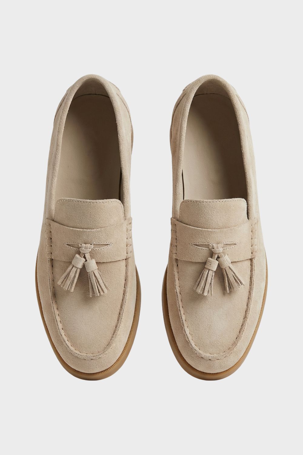 Herren Tassel-Loafer Slip-On Wildleder – Hauptansicht