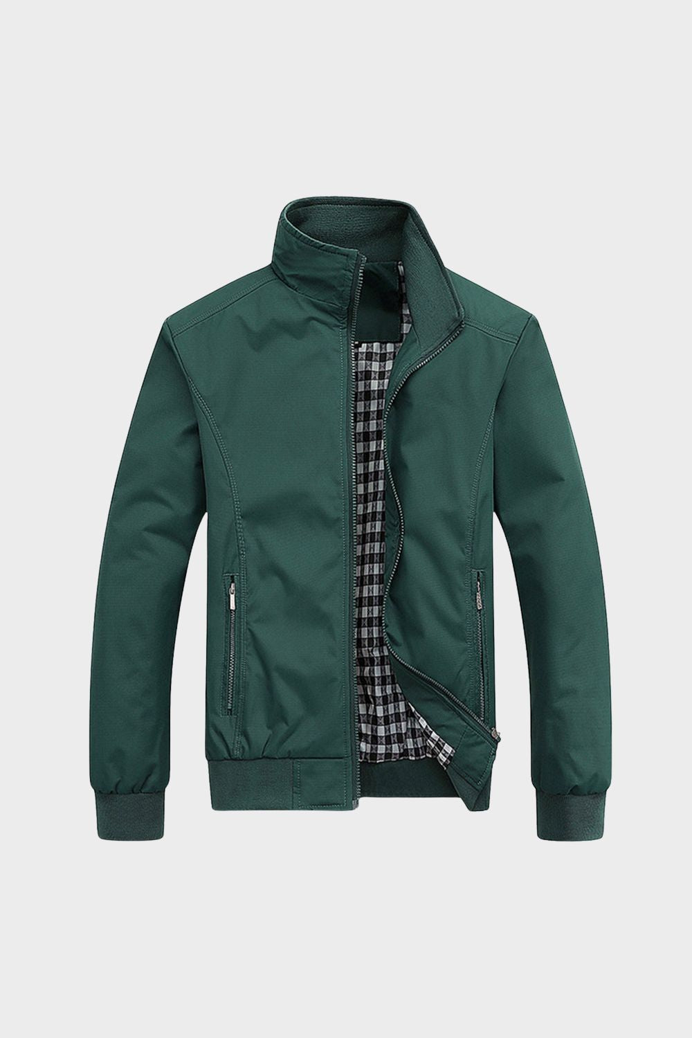 Herren Übergangsjacke Stehkragen Reißverschluss – Lifestyle-Look