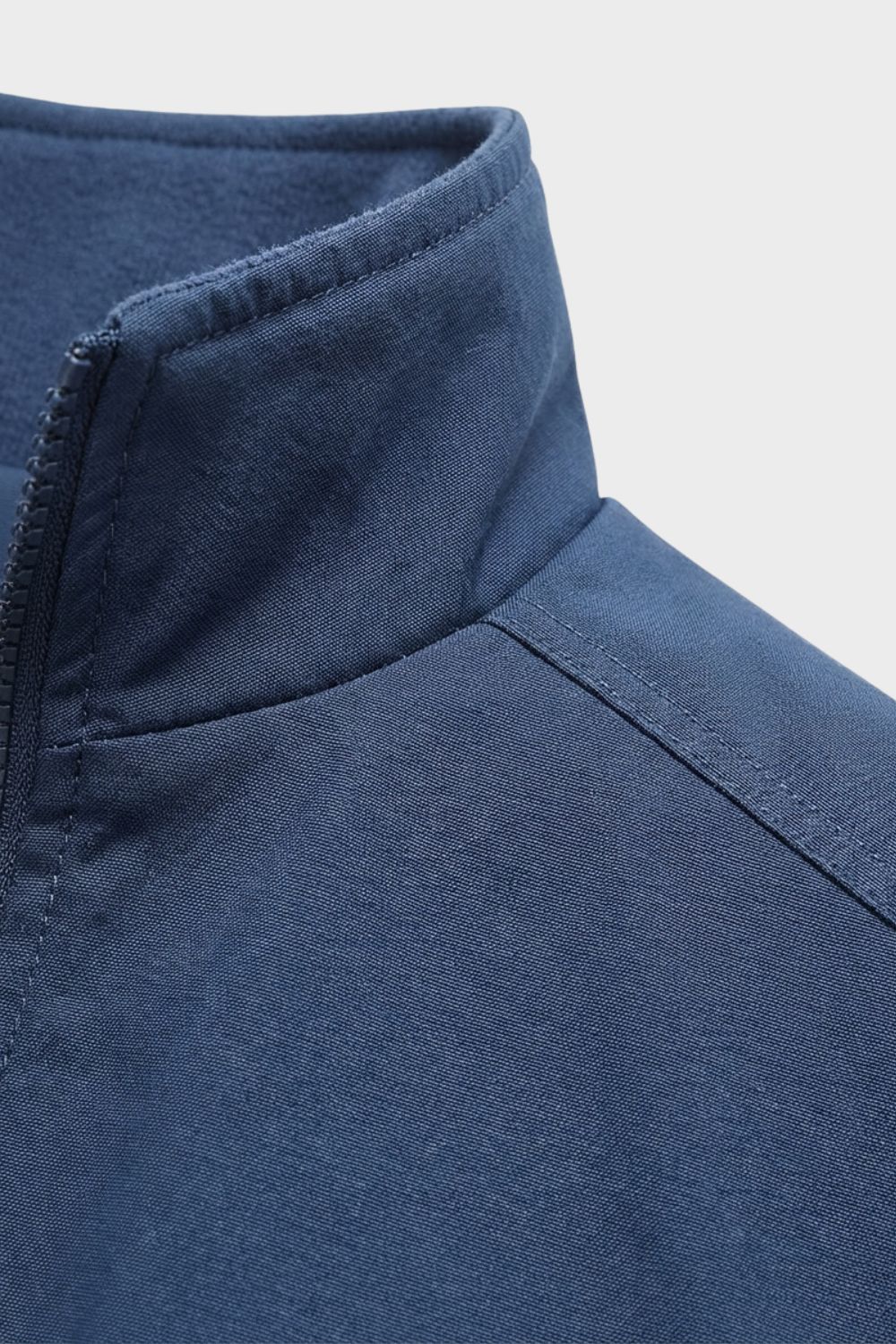 Herren Übergangsjacke Stehkragen Reißverschluss – Detail-Ansicht