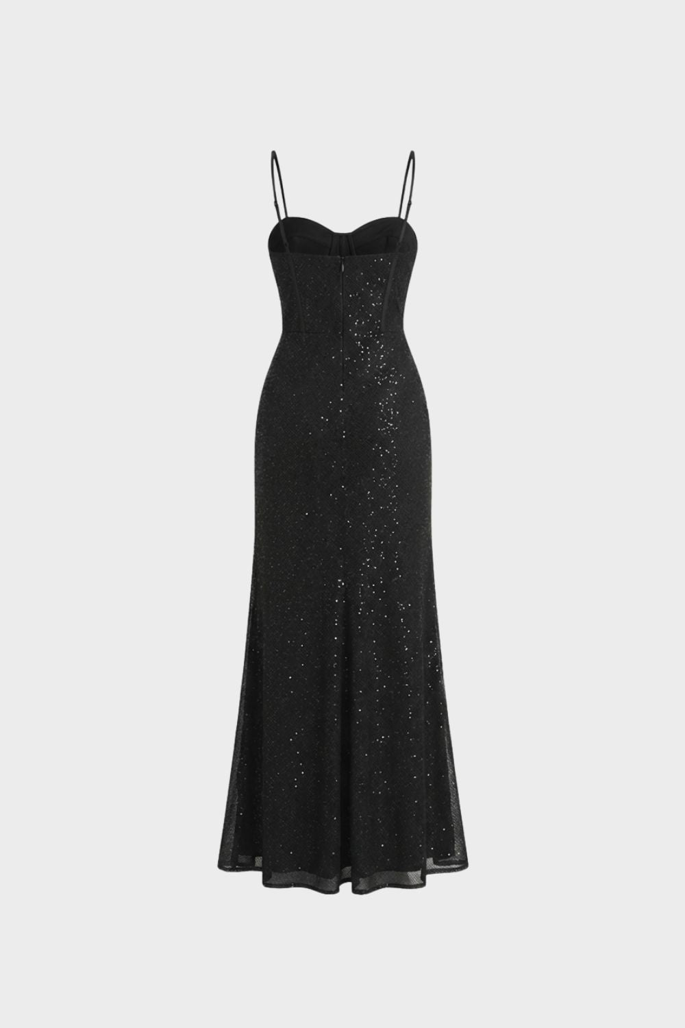 Damen Abendkleid Spaghettiträger Maxilänge – Hauptansicht