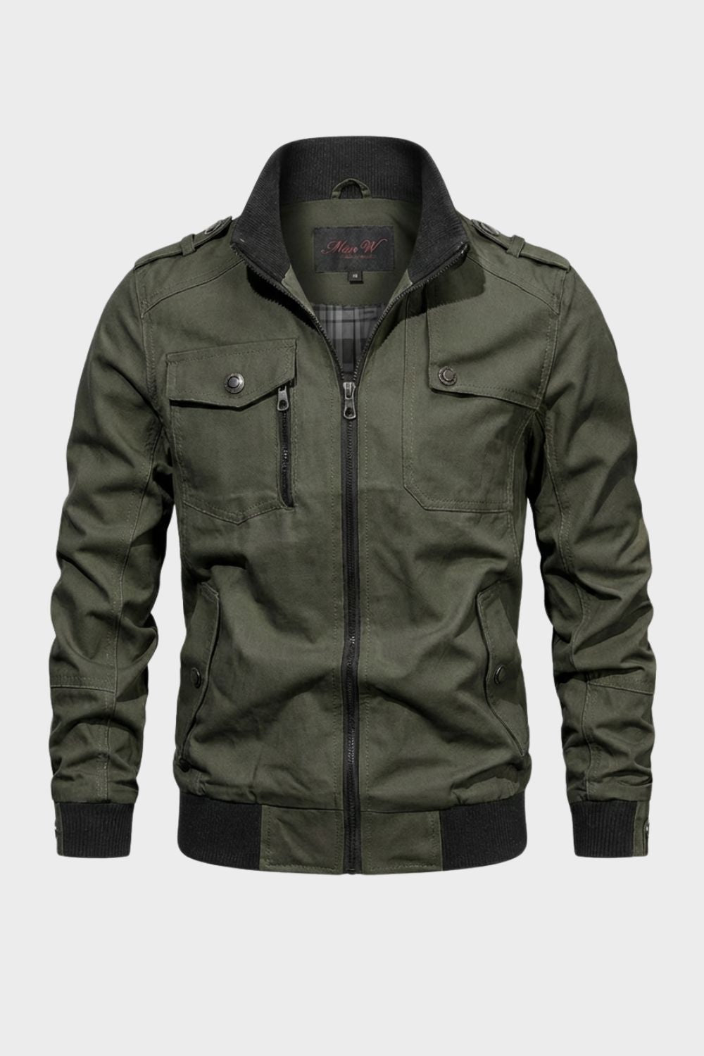 Herren Übergangsjacke Reißverschluss Stehkragen – Lifestyle-Look