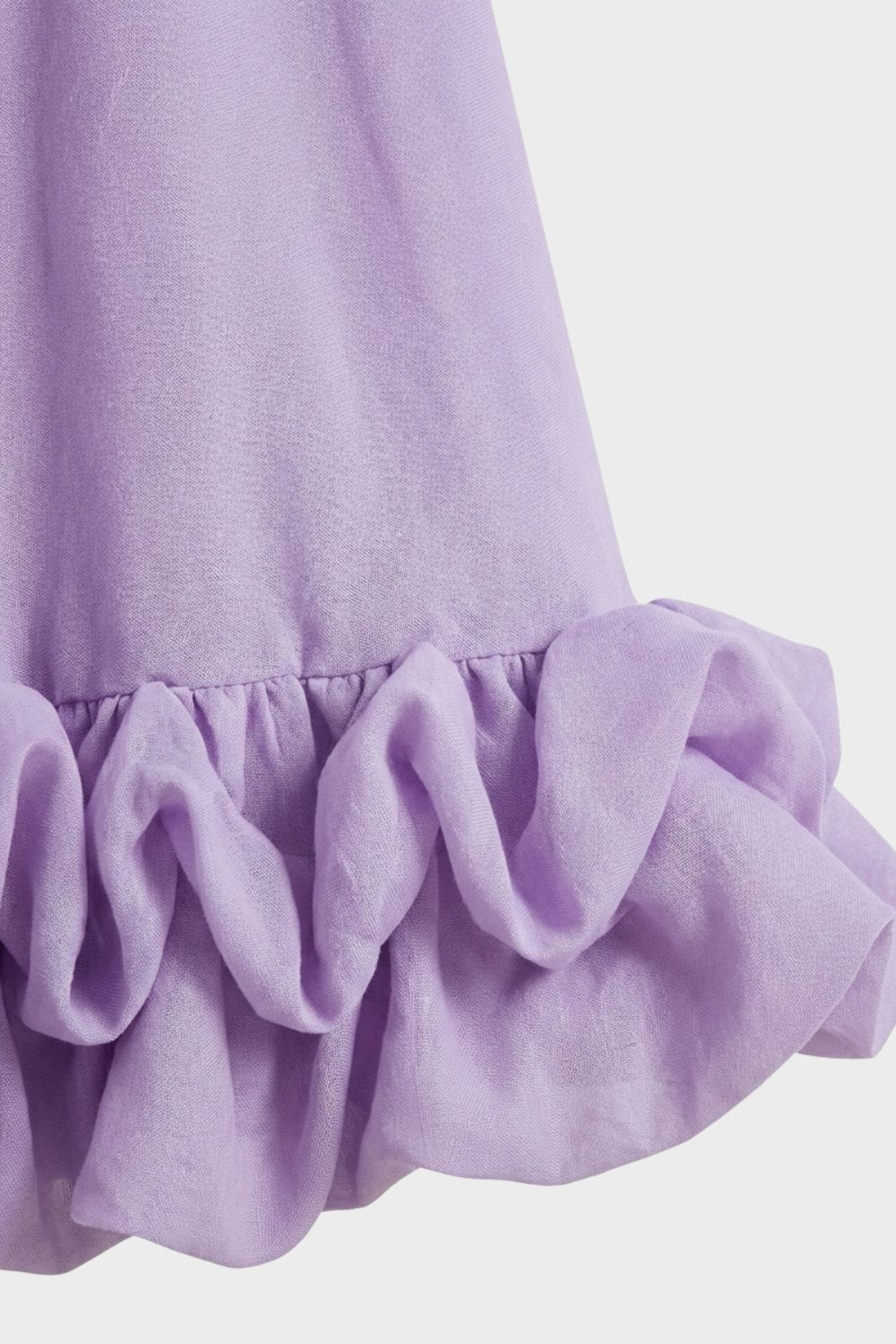 Damen Midikleid Träger Volant – Detail-Ansicht