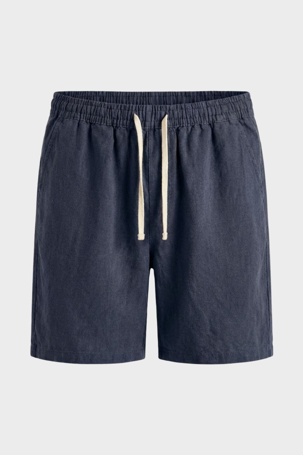 Herren Leinen-Shorts Bermuda Tunnelzug – Hauptansicht