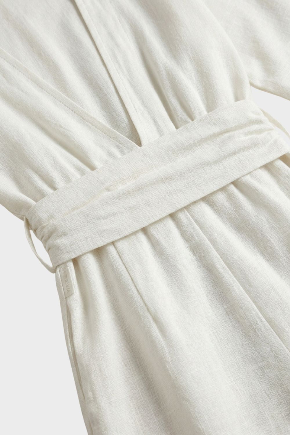 Damen Wickel-Jumpsuit V-Neck Cross-over – Profil-Ansicht