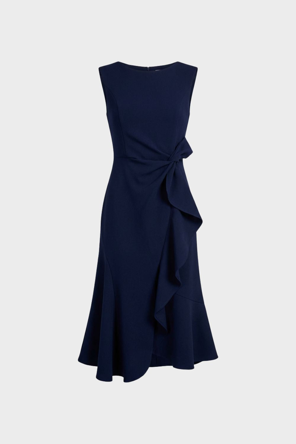 Damen Volant-Midikleid Etui Schleifen – Lifestyle-Look