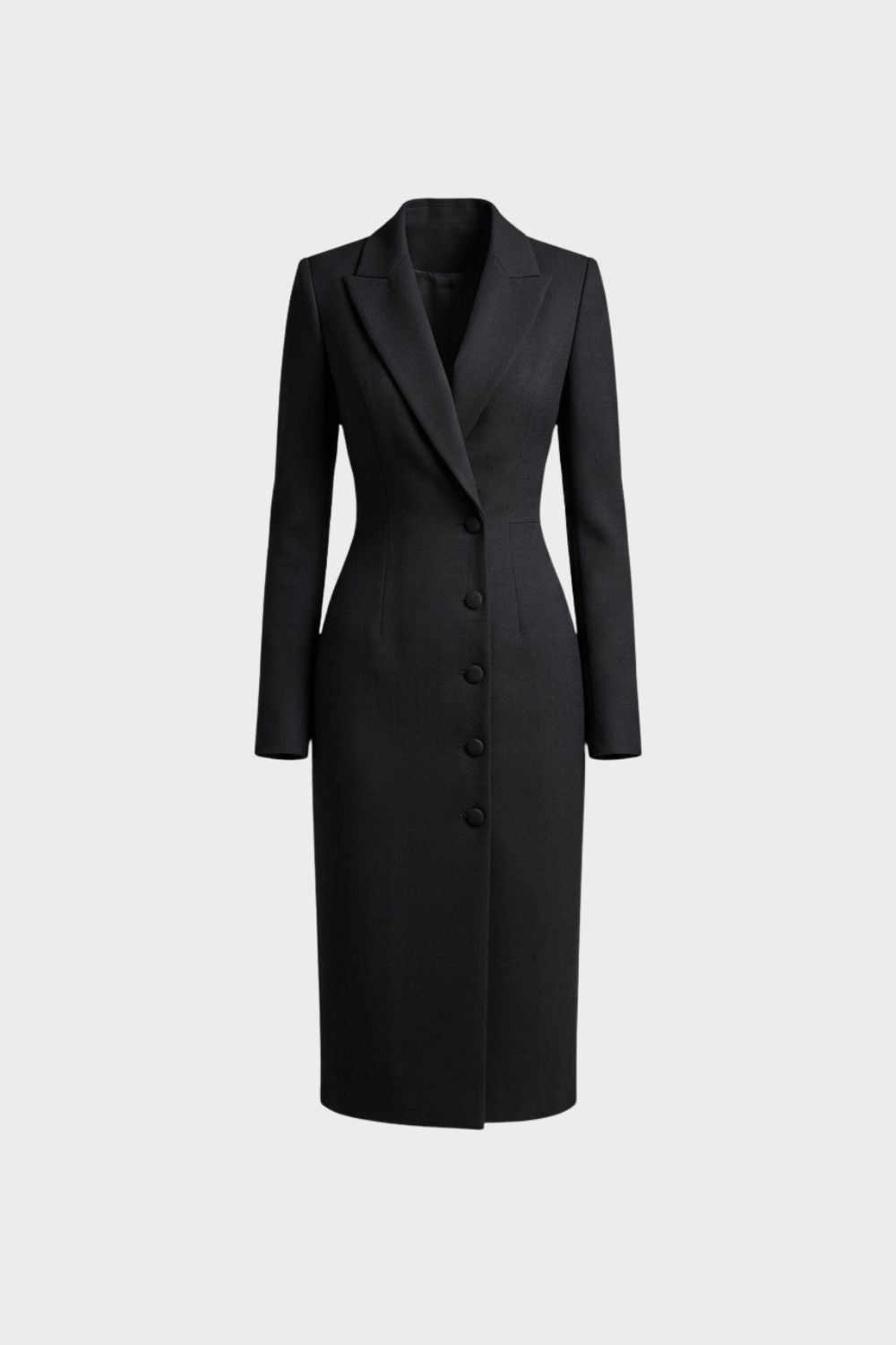 Damen Midi-Blazerkleid Notch-Revers – Hauptansicht