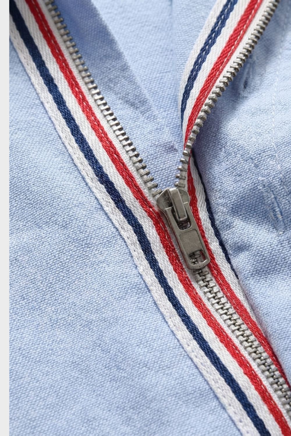 Herren Hemdjacke Kapuze Reißverschluss – Detail-Ansicht