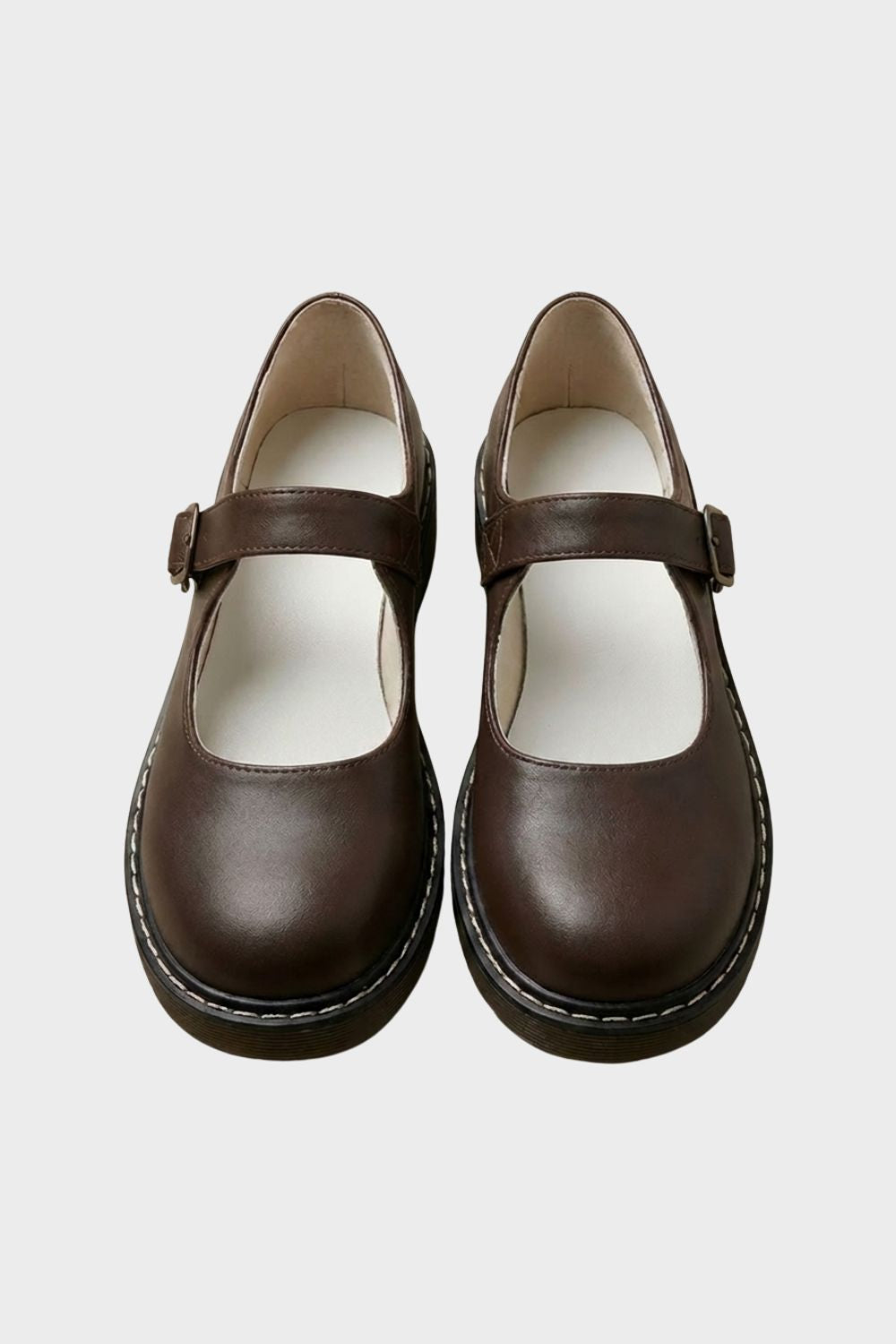 Damen Ballerinas Riemen Schnalle Mary Jane – Hauptansicht