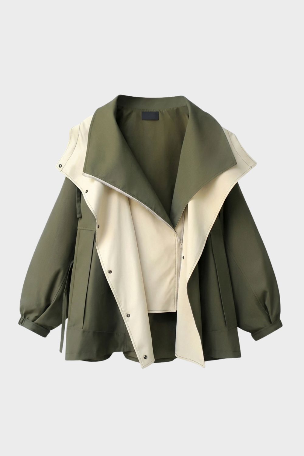 Damen Jacke Kapuze Reißverschluss – Lifestyle-Look
