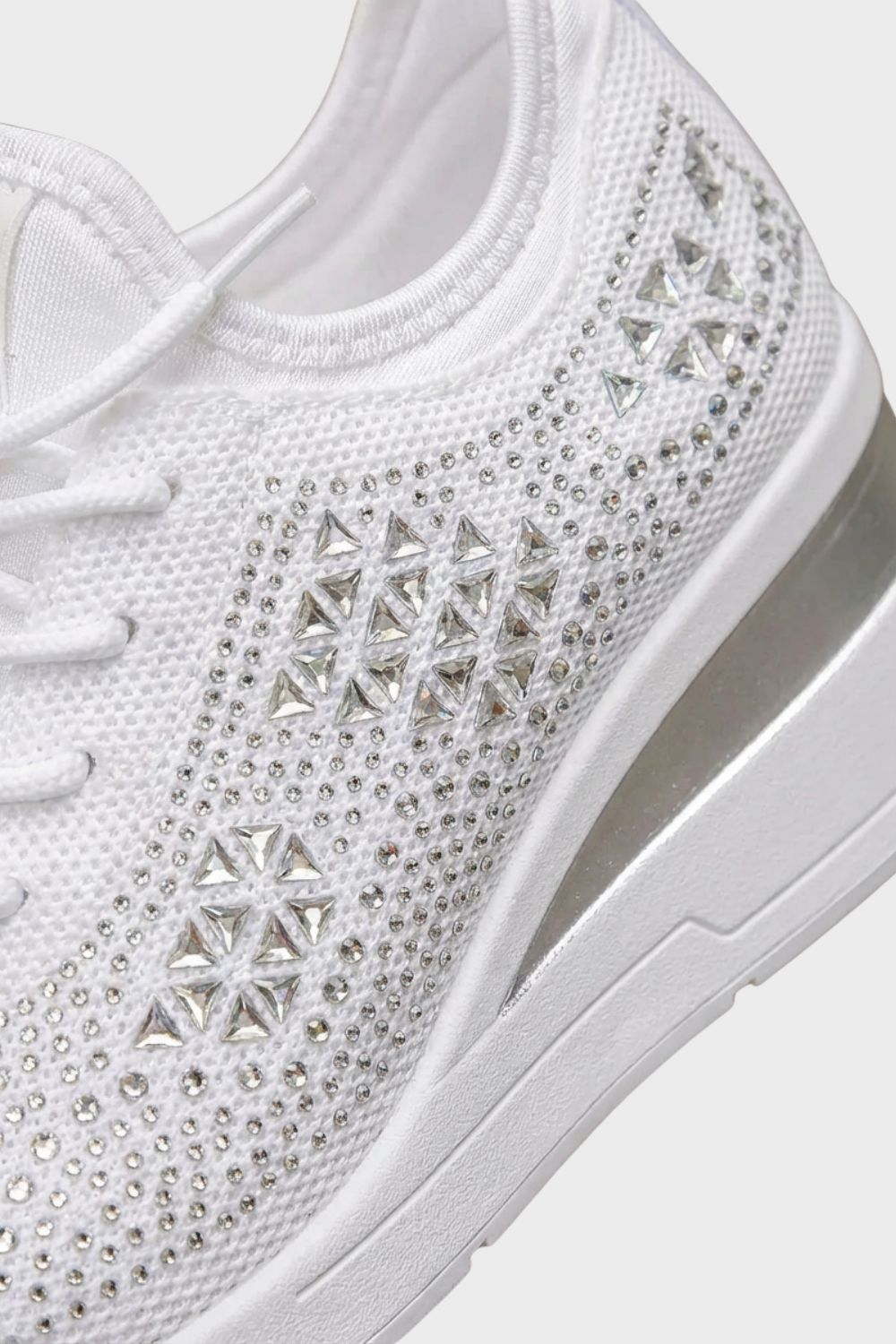 Damen Glitzer-Sneaker Strass Mesh – Detail-Ansicht