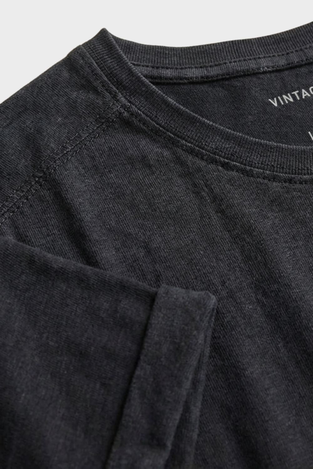 Herren Vintage-Fit Tee Crew-Neck – Profil-Ansicht