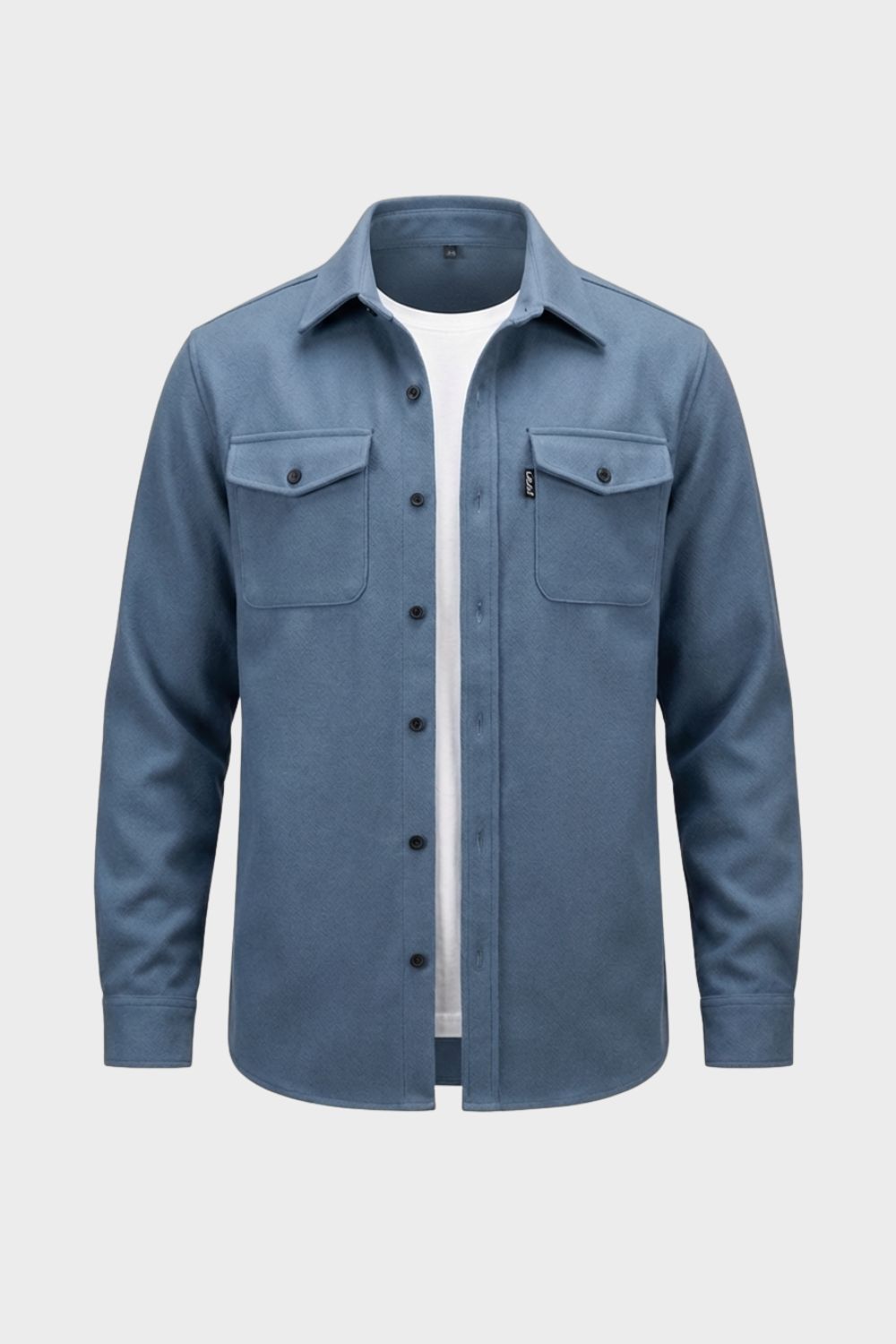 Herren Overshirt Twill Flap-Pockets – Hauptansicht