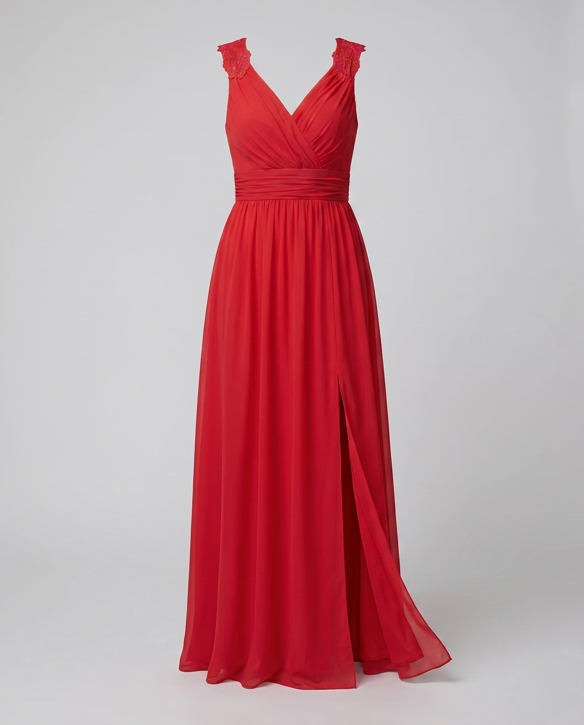 Damen Abendkleid V-Ausschnitt Langarm Maxi – Styling-Inspiration