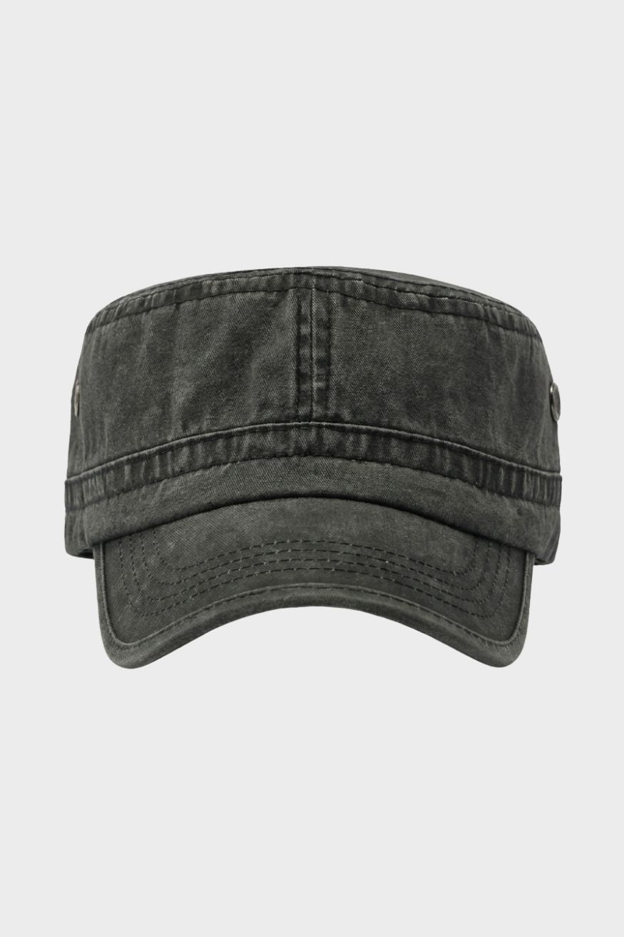 Herren Military-Style Kappe | Kurzer Schirm & Verstellbarer Verschluss