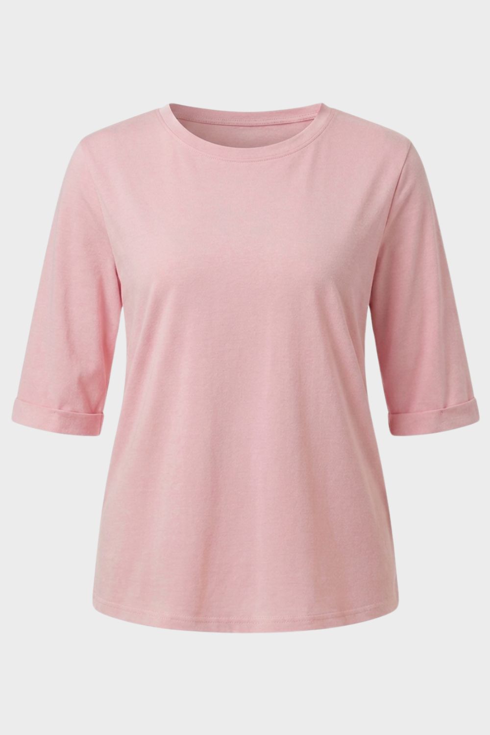 Damen Basic-T-Shirt Rundhals Kurzarm – Größentabelle